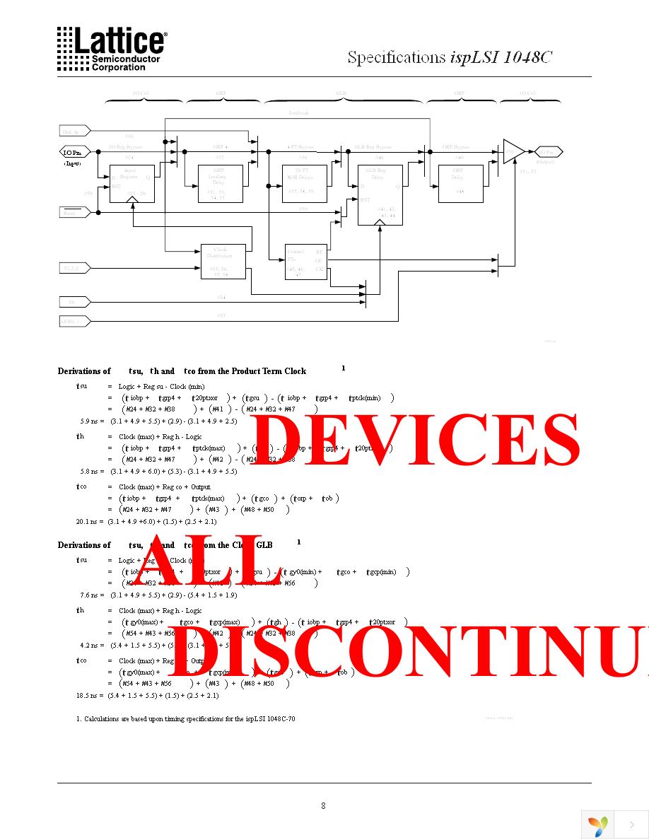 ISPLSI 1048C-50LQ Page 9